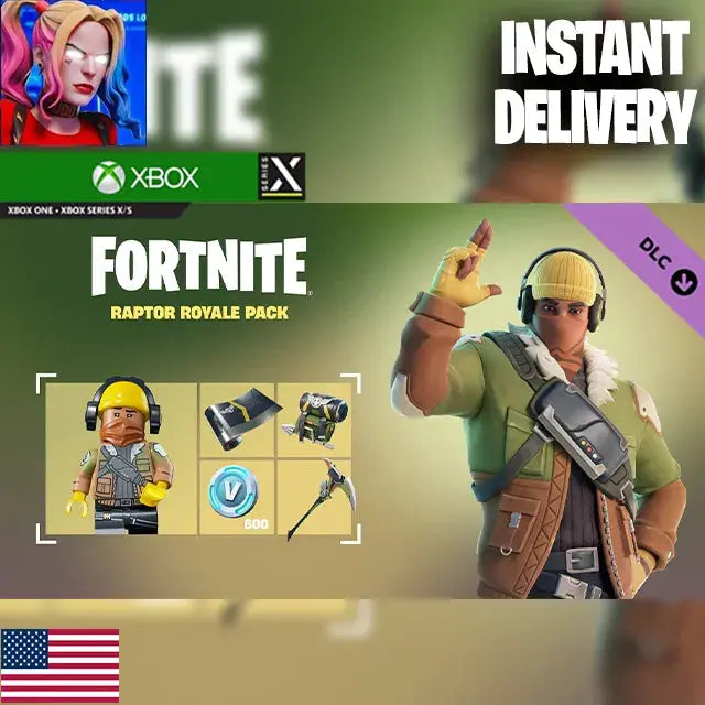Fortnite - Raptor Royale Pack (Xbox, USA ) COD SKINS