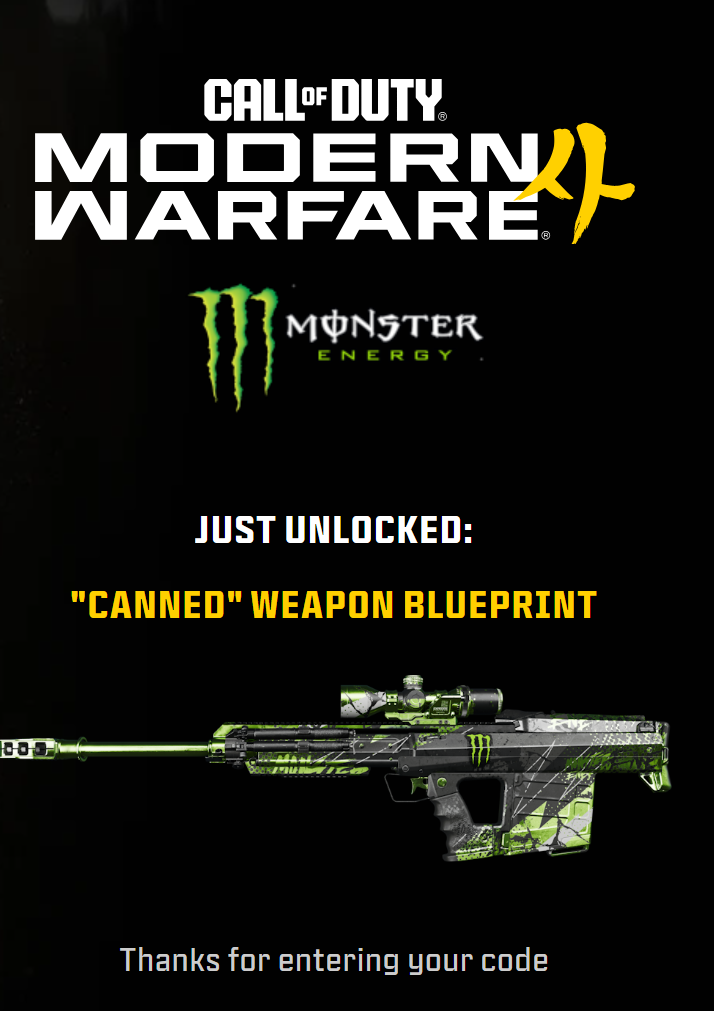 Canned MW4 Monster Blueprint