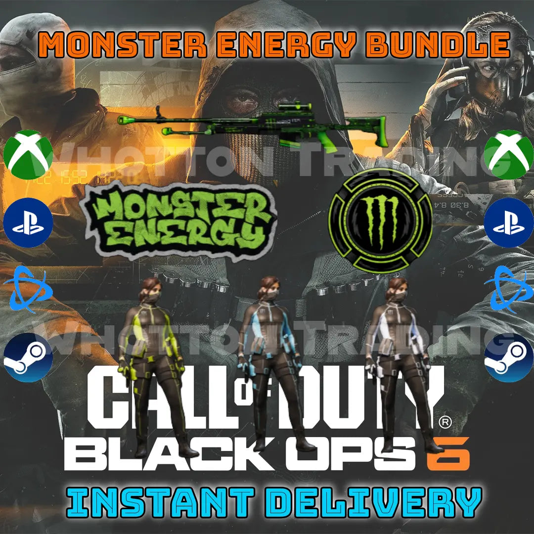 call of duty monsters Call of Duty Black Ops 6 Monster Energy Full Bundle Rewards – WHOTTON TRADING
