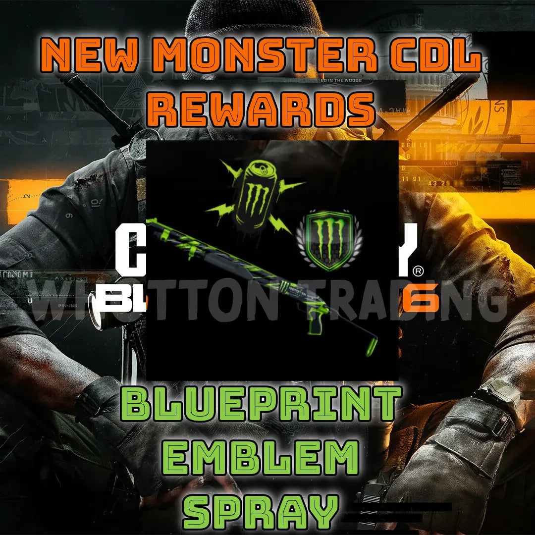 Call of Duty Black ops 6 x New Monster CDL Rewards COD SKINS