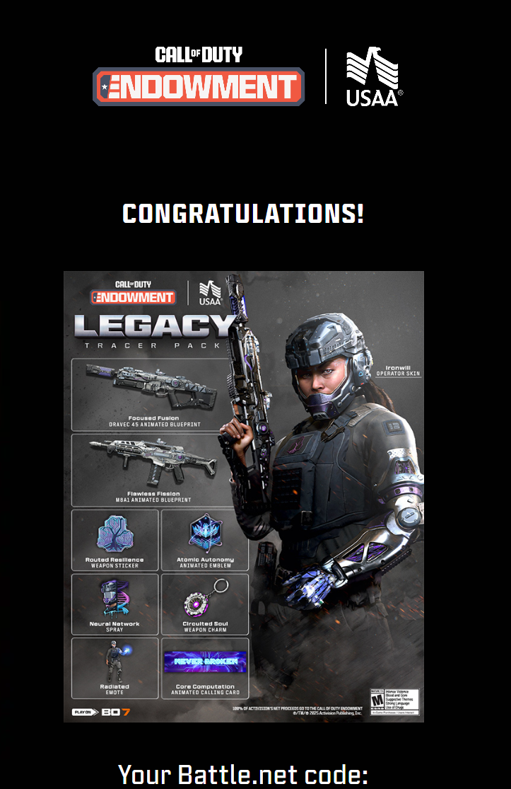 Call of Duty Black Ops 7 | C.O.D.E. Legacy Tracer Pack | Full DLC Bundle