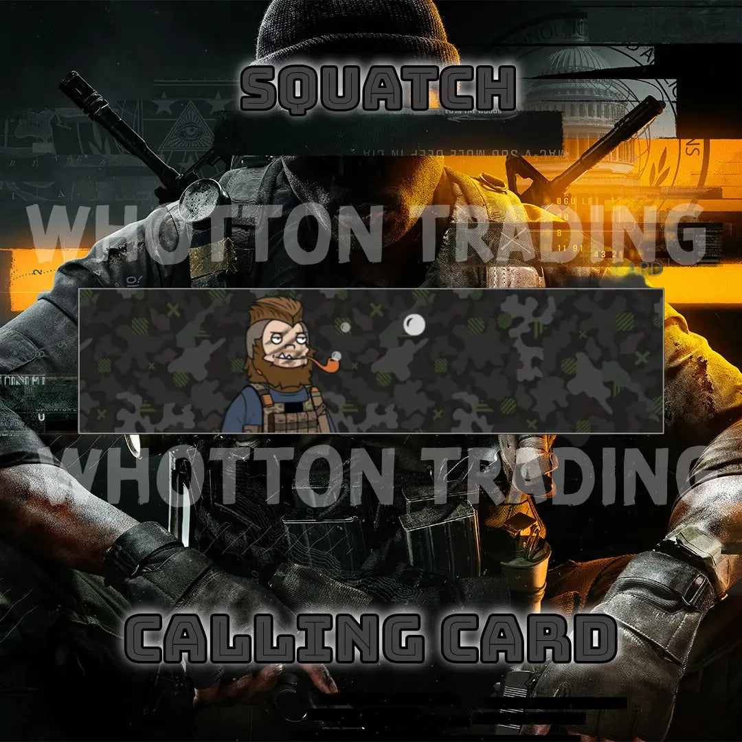 Call of duty Black Ops 6 x Dr Squatch "Squeaky Clean" Calling Card Exclusive COD SKINS
