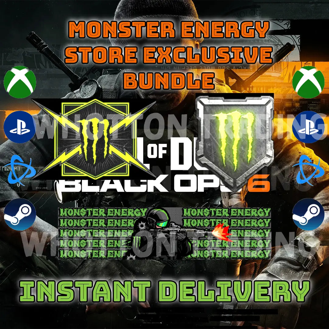 Call of Duty Black Ops 6 | In-Game Monster Energy Store Exclusive COD SKINS