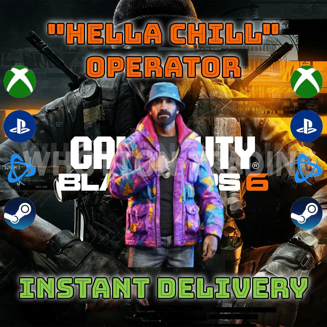 Call of Duty Black Ops 6 "HELLA CHILL" Operator - WHOTTON TRADING