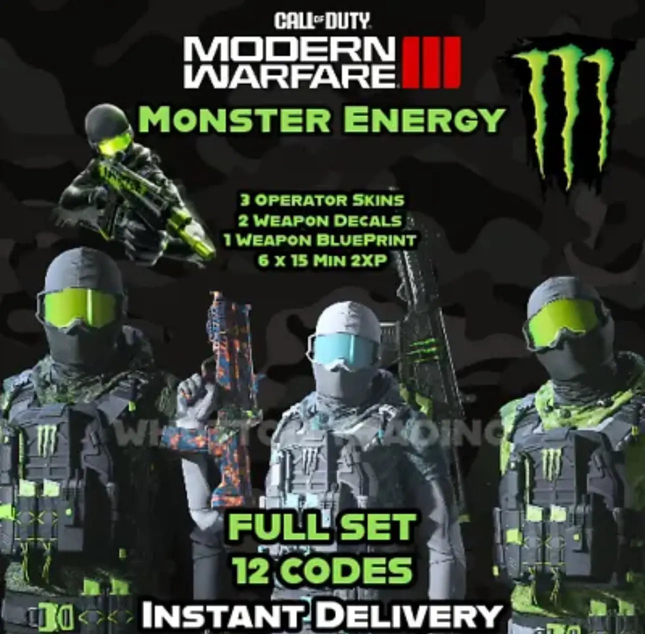 call of duty monsters Call of Duty x Monster Energy Full Set Bundle