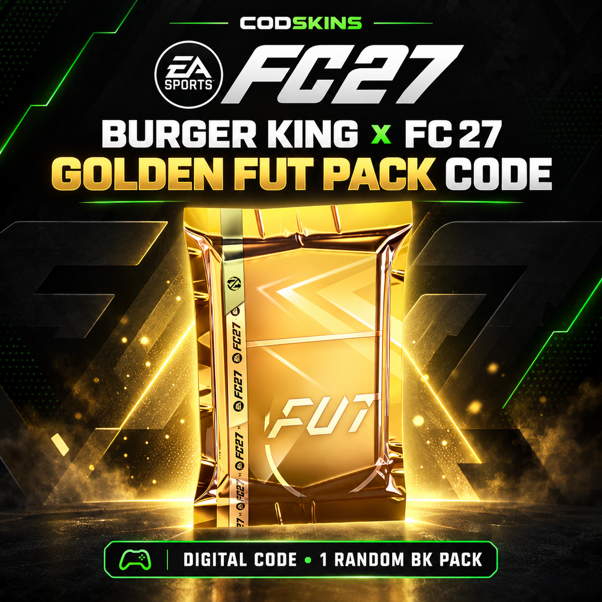 EA SPORTS FC 27 Burger King Golden FUT Pack digital code promotional image