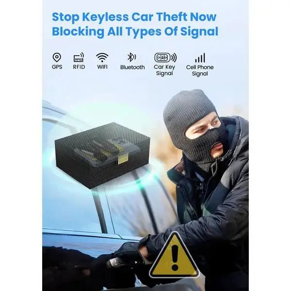 Faraday Box for Car Keys & 2 Pack Faraday Pouch, Keyless Car Key Signal Blocking Box.