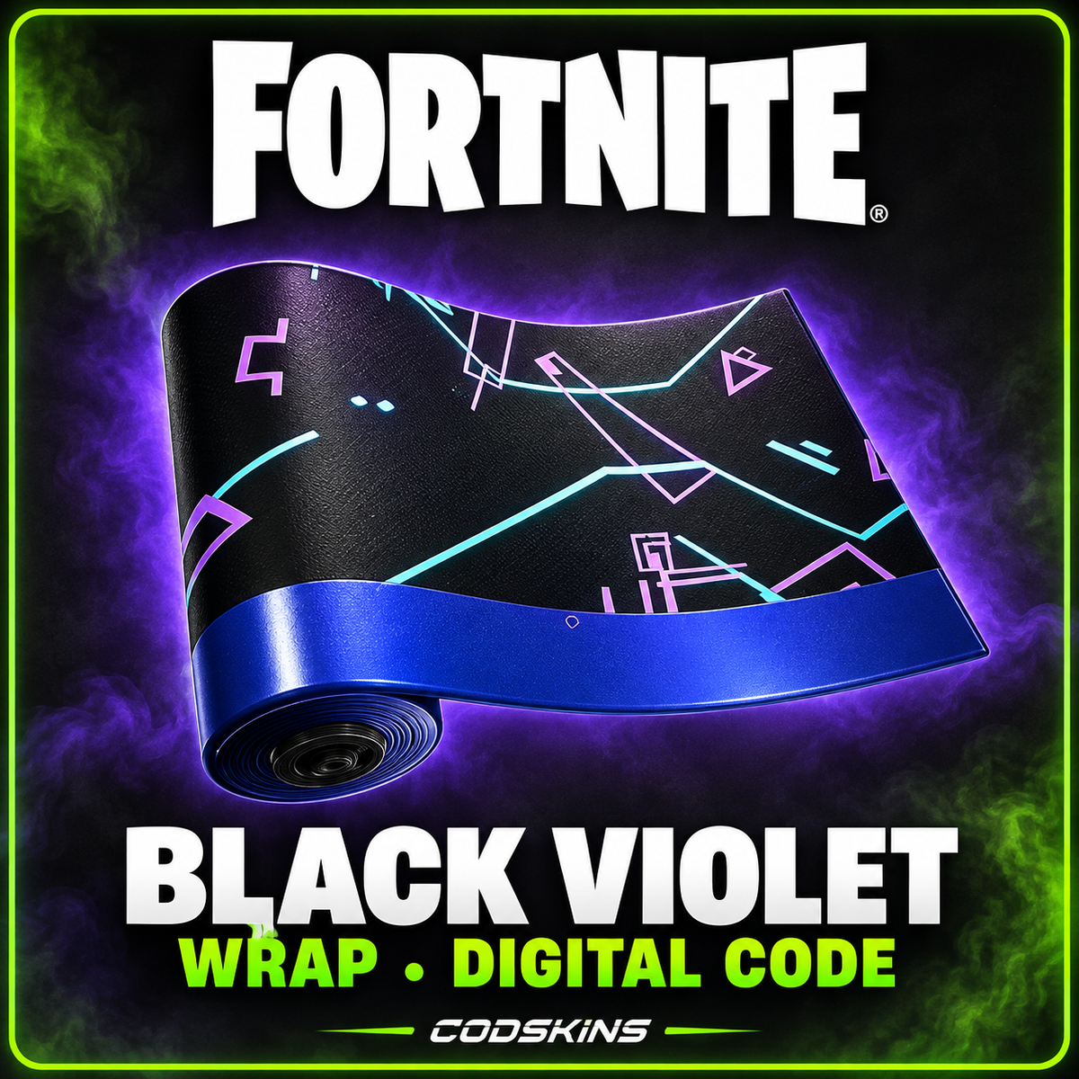 Fortnite Black Violet Wrap digital code – CODSKINS product artwork