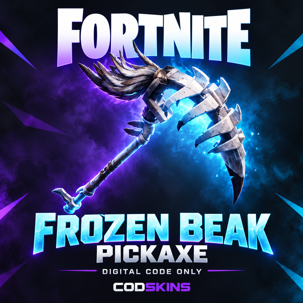Frozen Beak Pickaxe Fortnite digital reward code at CODSKINS