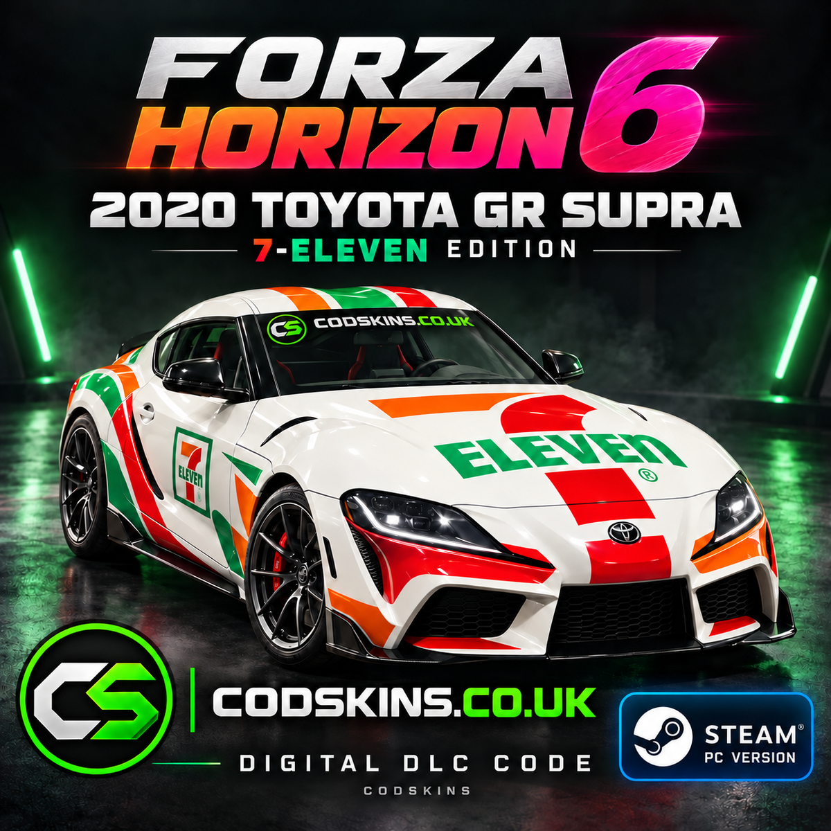 Forza Horizon 6 2020 Toyota GR Supra 7-Eleven Edition Steam PC DLC code