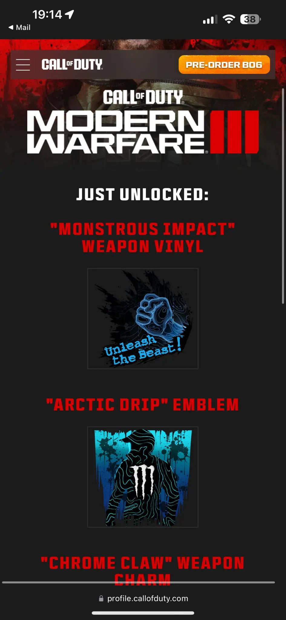 Monster Energy | Call of Duty Modern Warfare 3 | New Rewards Bundle.