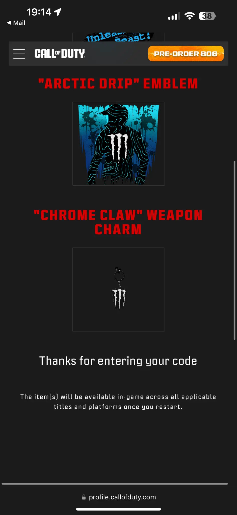 Monster Energy | Call of Duty Modern Warfare 3 | New Rewards Bundle.