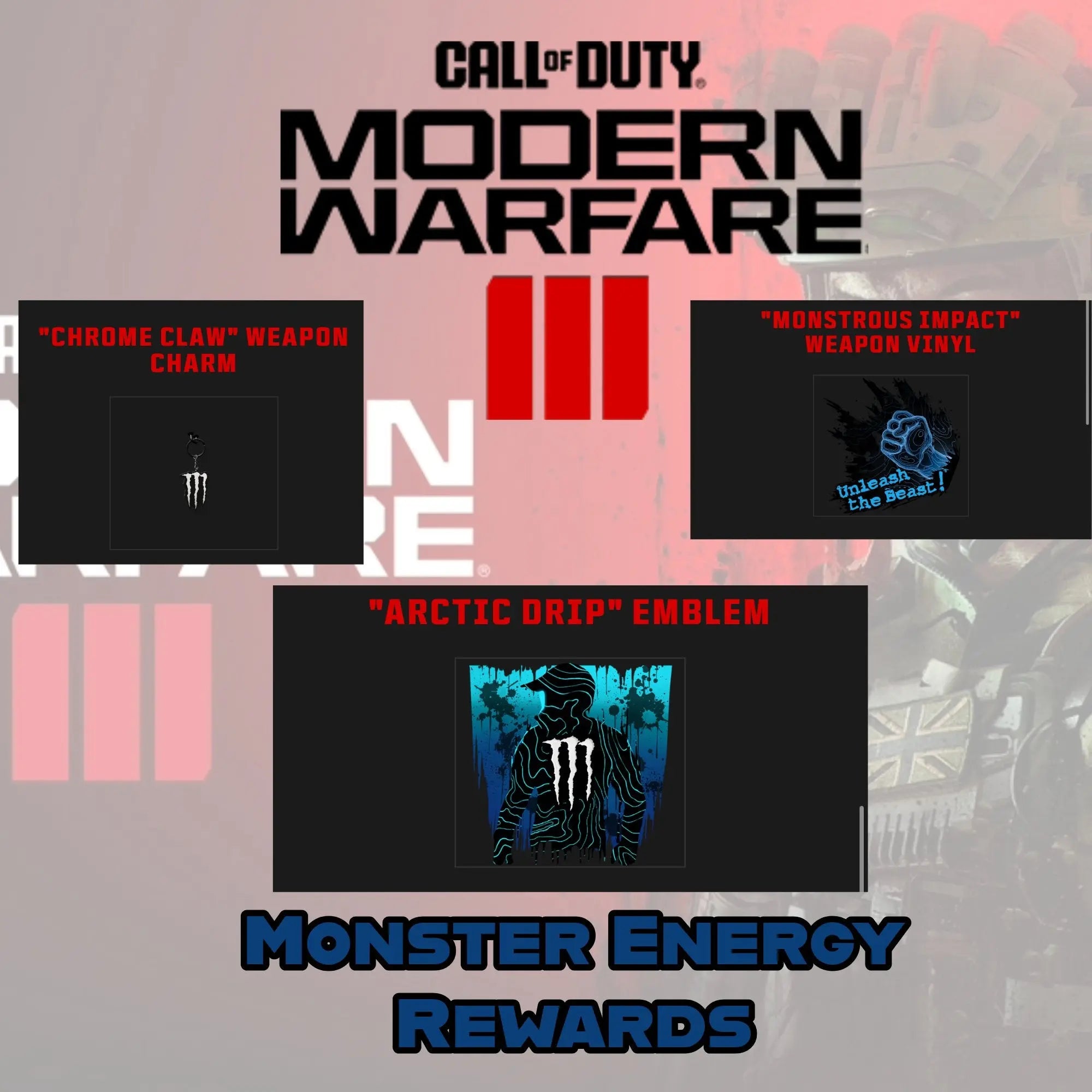 Monster Energy | Call of Duty Modern Warfare 3 | New Rewards Bundle.