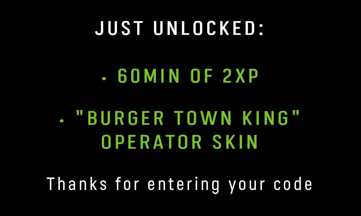 Original MW2 / MW3 Burger Town / King Skin.
