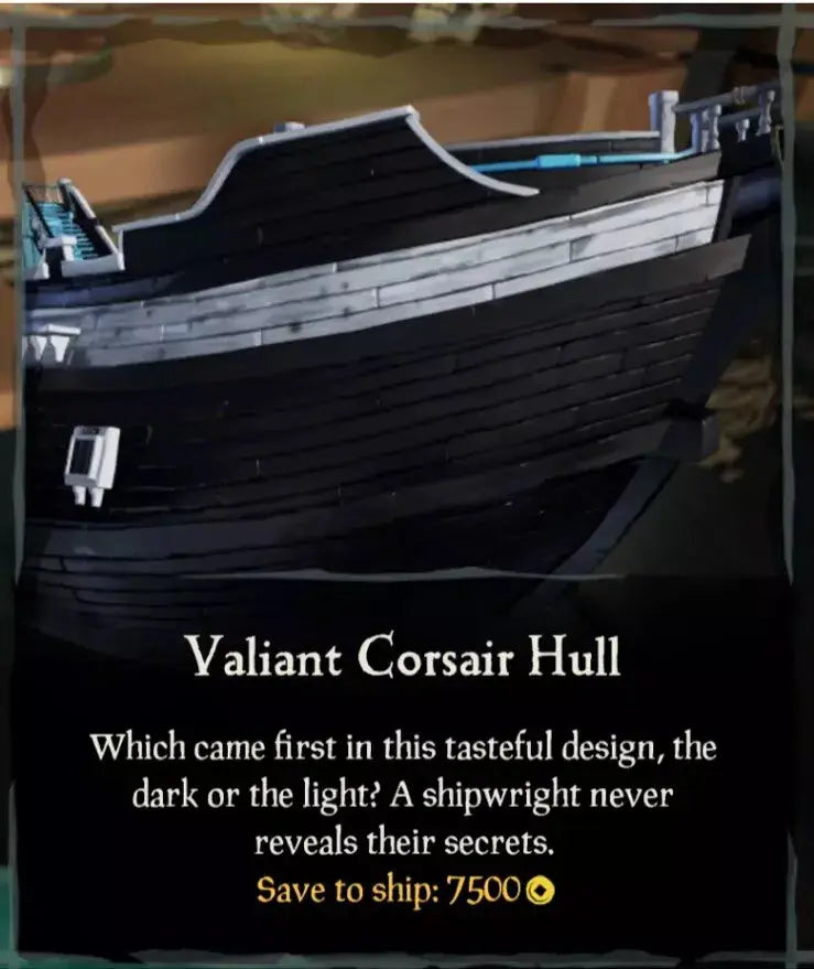 Sea of Thieves - Valiant Corsair Oreo Ship Set DLC WHOTTON TRADING