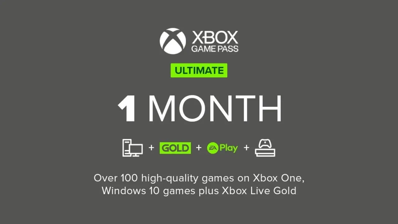 Xbox Game Pass Ultimate Subscription 1 month membership (GLOBAL).