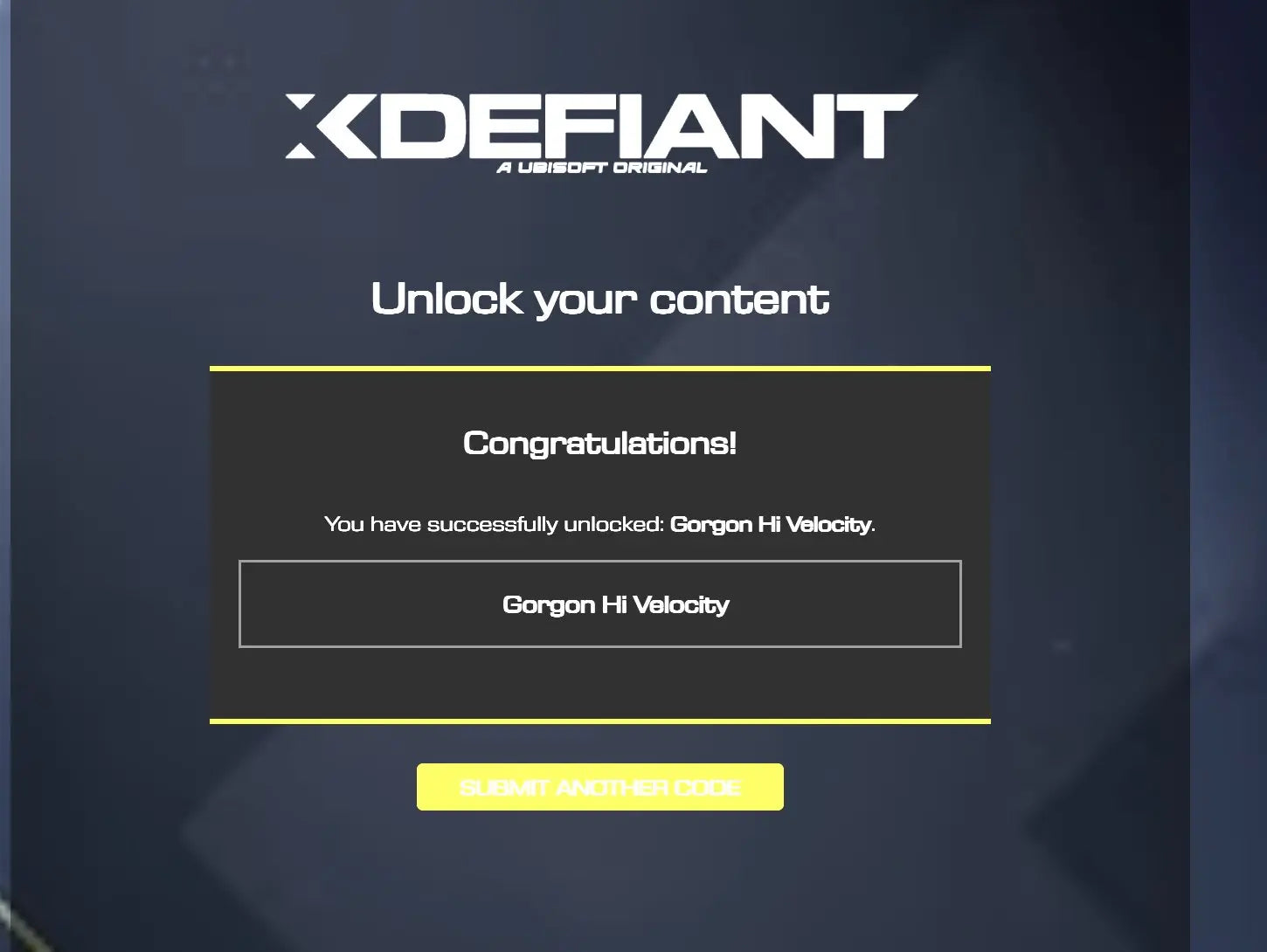 XDefiant Gorgon "Hi-Velocity" Character Skin.
