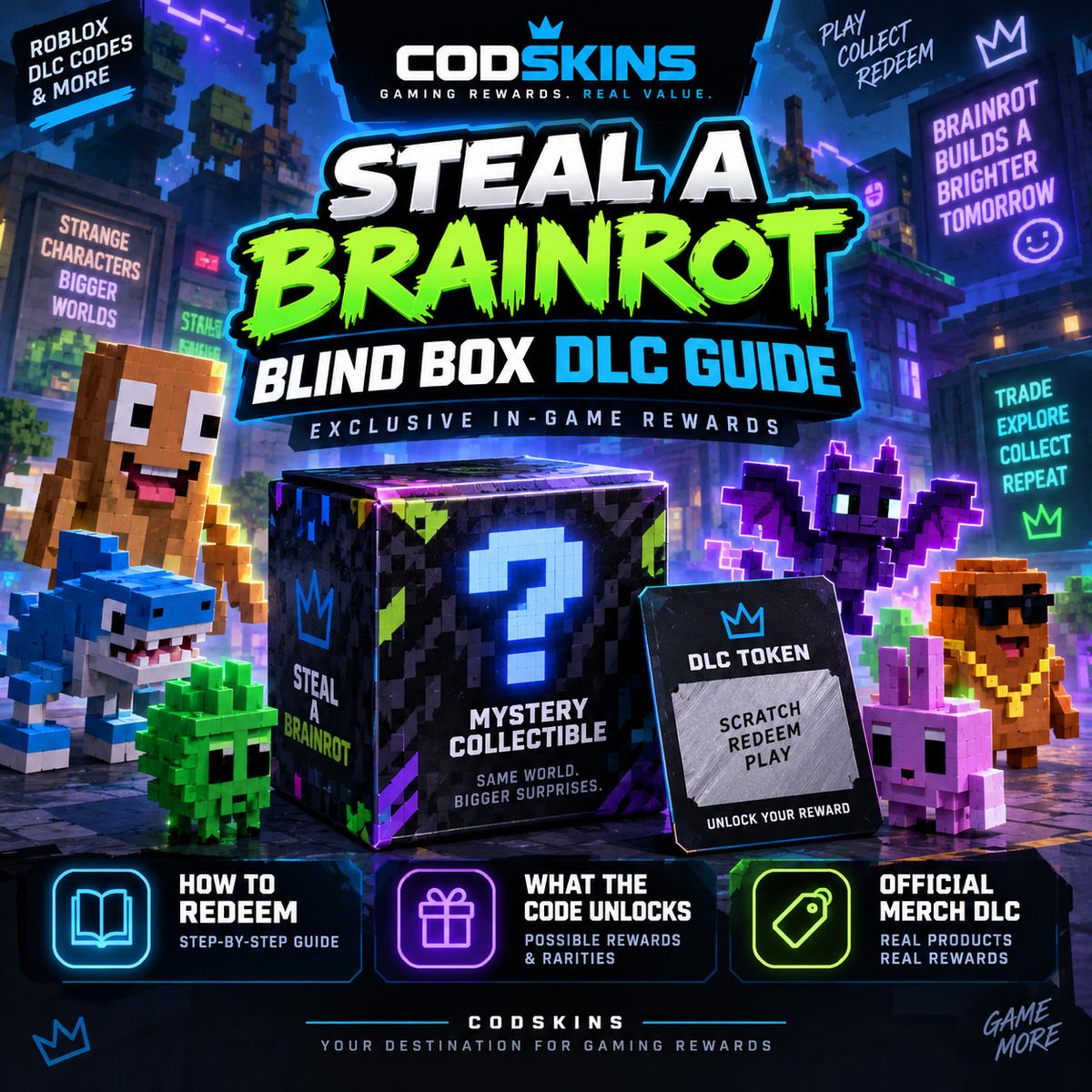 Steal a Brainrot blind box DLC rewards guide