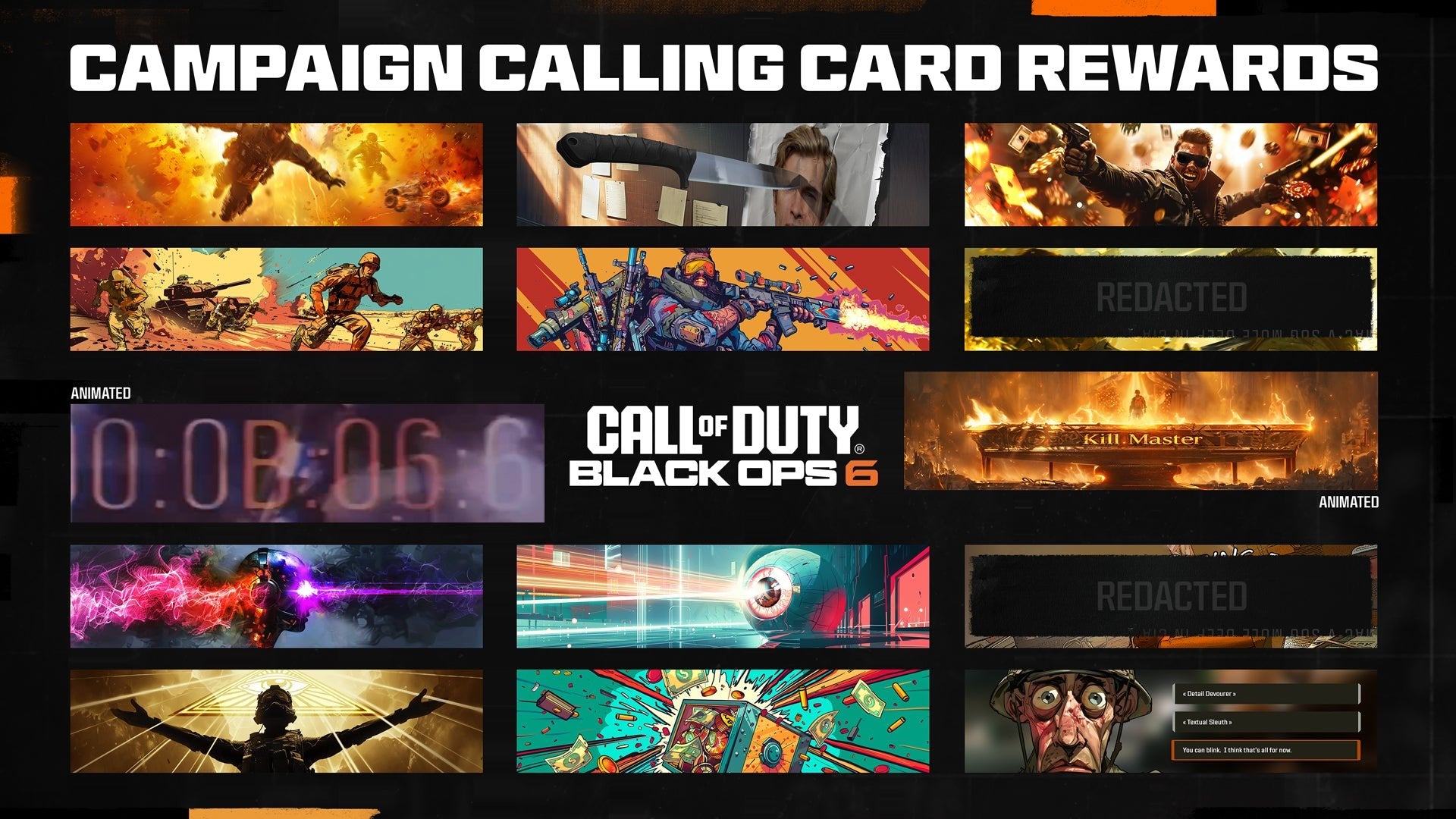 Black Ops 6 Campaign Calling Card Unlocks - WHOTTON TRADING