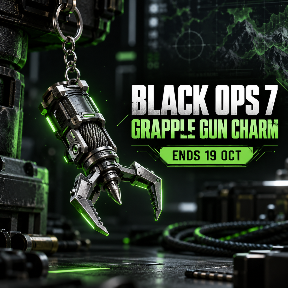 Black Ops 7 Grapple Gun weapon charm code offer ending 19 October 2026