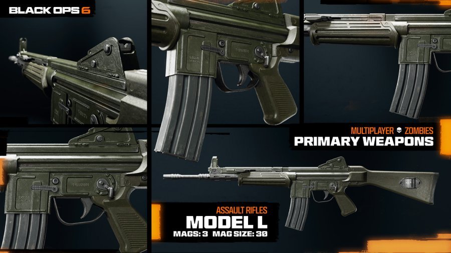 Call of Duty Black Ops 6: MODEL L Assault Rifle - WHOTTON TRADING