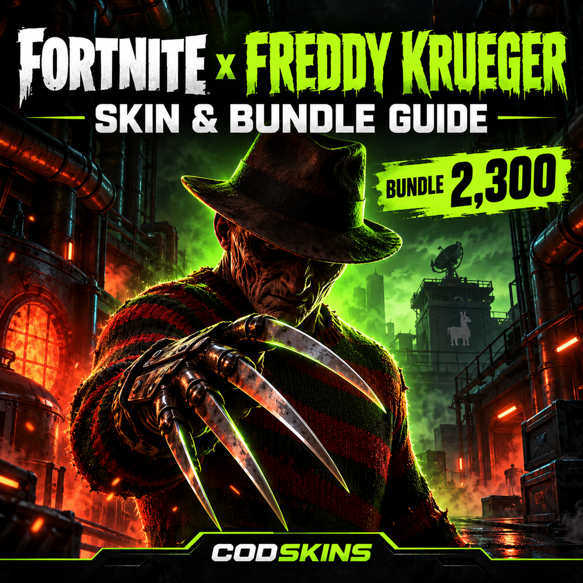 Fortnite Freddy Krueger skin and 2300 V-Bucks bundle guide