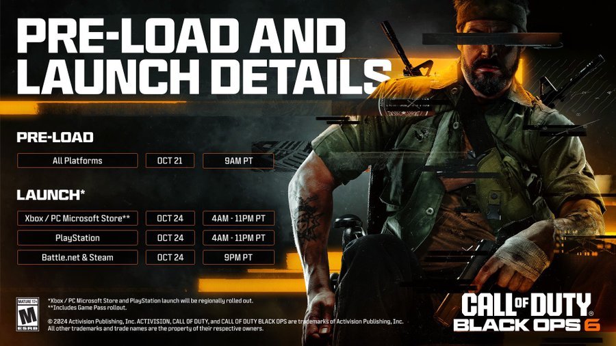 Here is when #BlackOps6 worldwide release will happen - WHOTTON TRADING