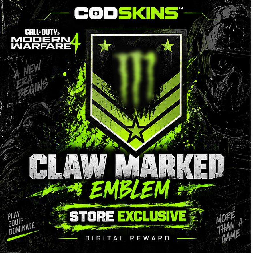 Claw Marked Emblem MW4 store exclusive digital reward CODSKINS