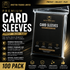 100 Pack Premium Clear Trading Card Sleeves for Pokémon and TCG Cards
