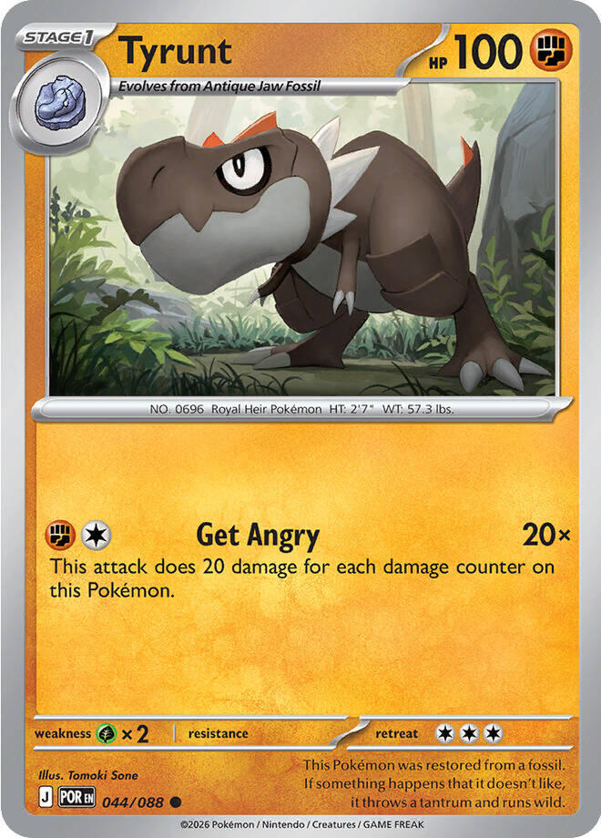 Tyrunt 044/088 Common ME03: Perfect Order NM