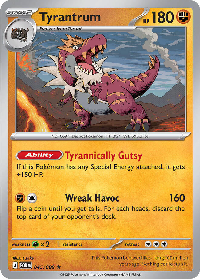 Tyrantrum 045/088 Rare ME03: Perfect Order NM