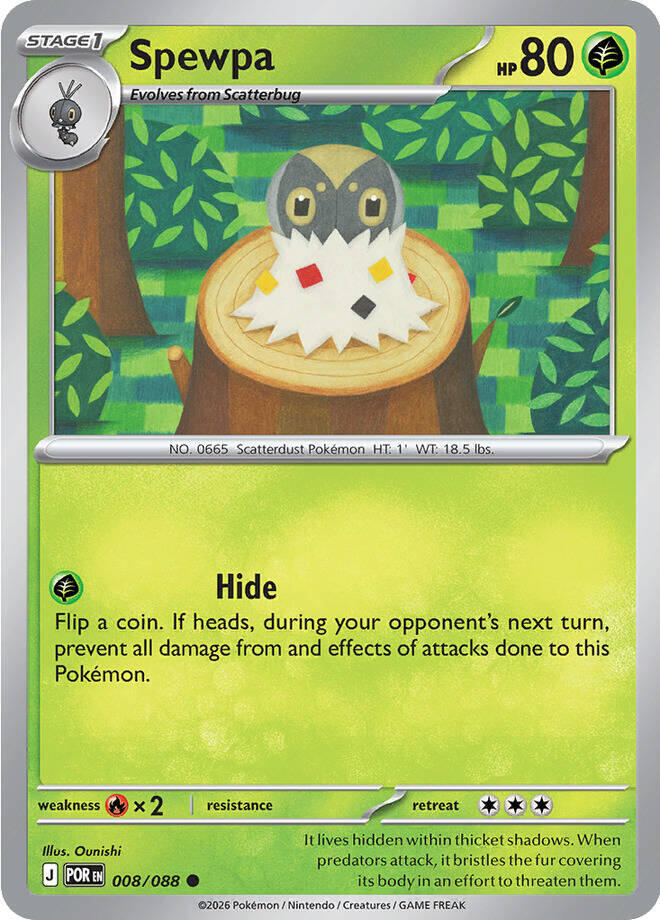 Spewpa - 008/088 008/088 Common ME03: Perfect Order NM