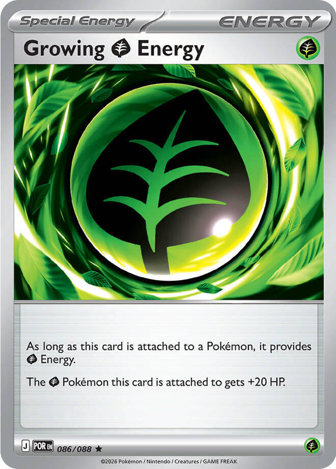 Growing Grass Energy 086/088 Rare ME03: Perfect Order NM