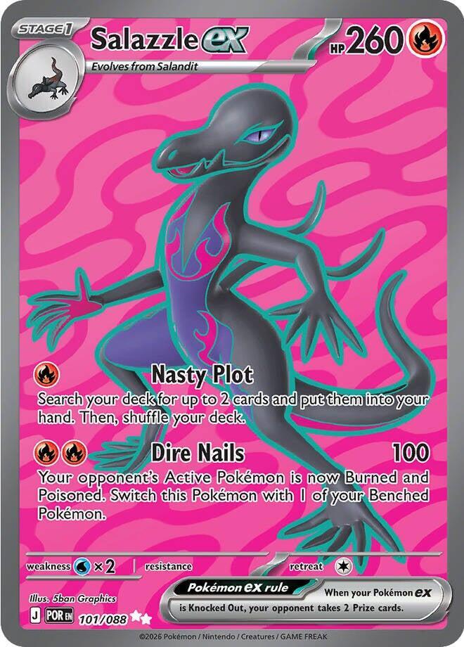 Salazzle ex - 101/088 101/088 Ultra Rare ME03: Perfect Order NM