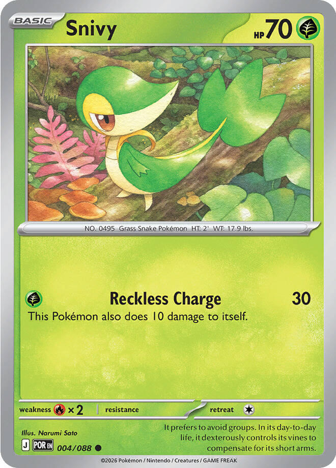 Snivy 004/088 Common ME03: Perfect Order NM