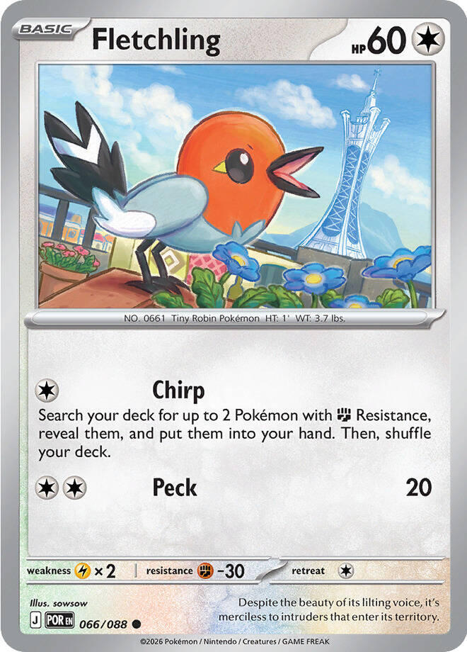 Fletchling 066/088 Common ME03: Perfect Order NM