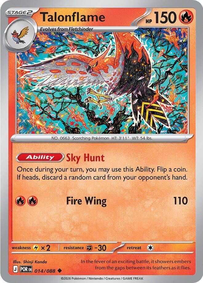 Talonflame - 014/088 014/088 Uncommon ME03: Perfect Order NM