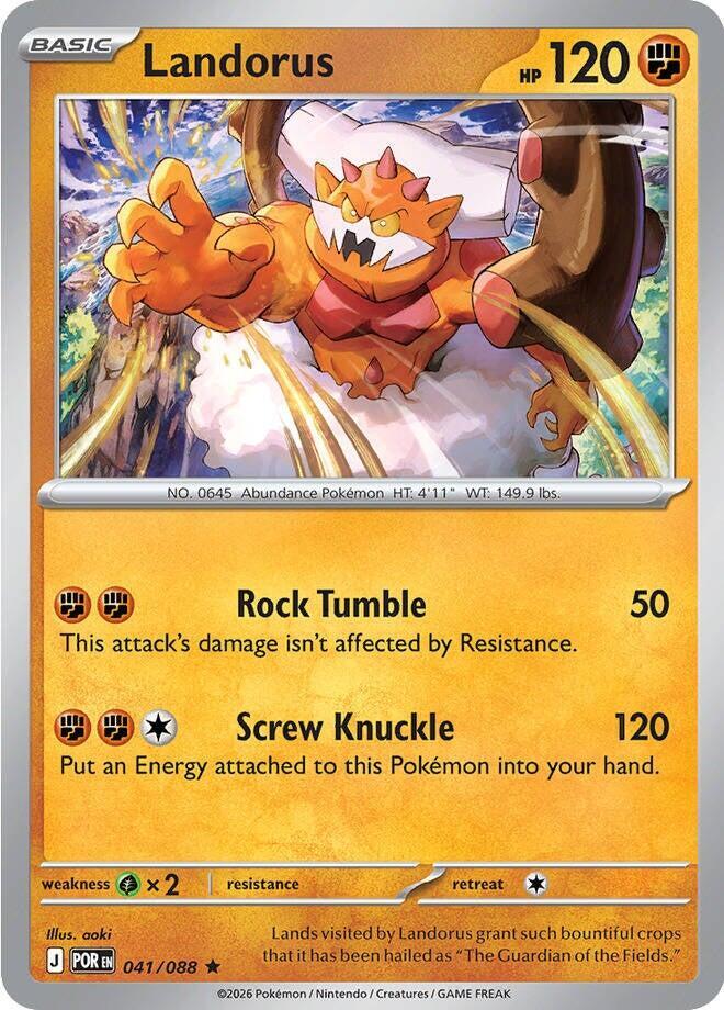 Landorus 041/088 Rare ME03: Perfect Order NM