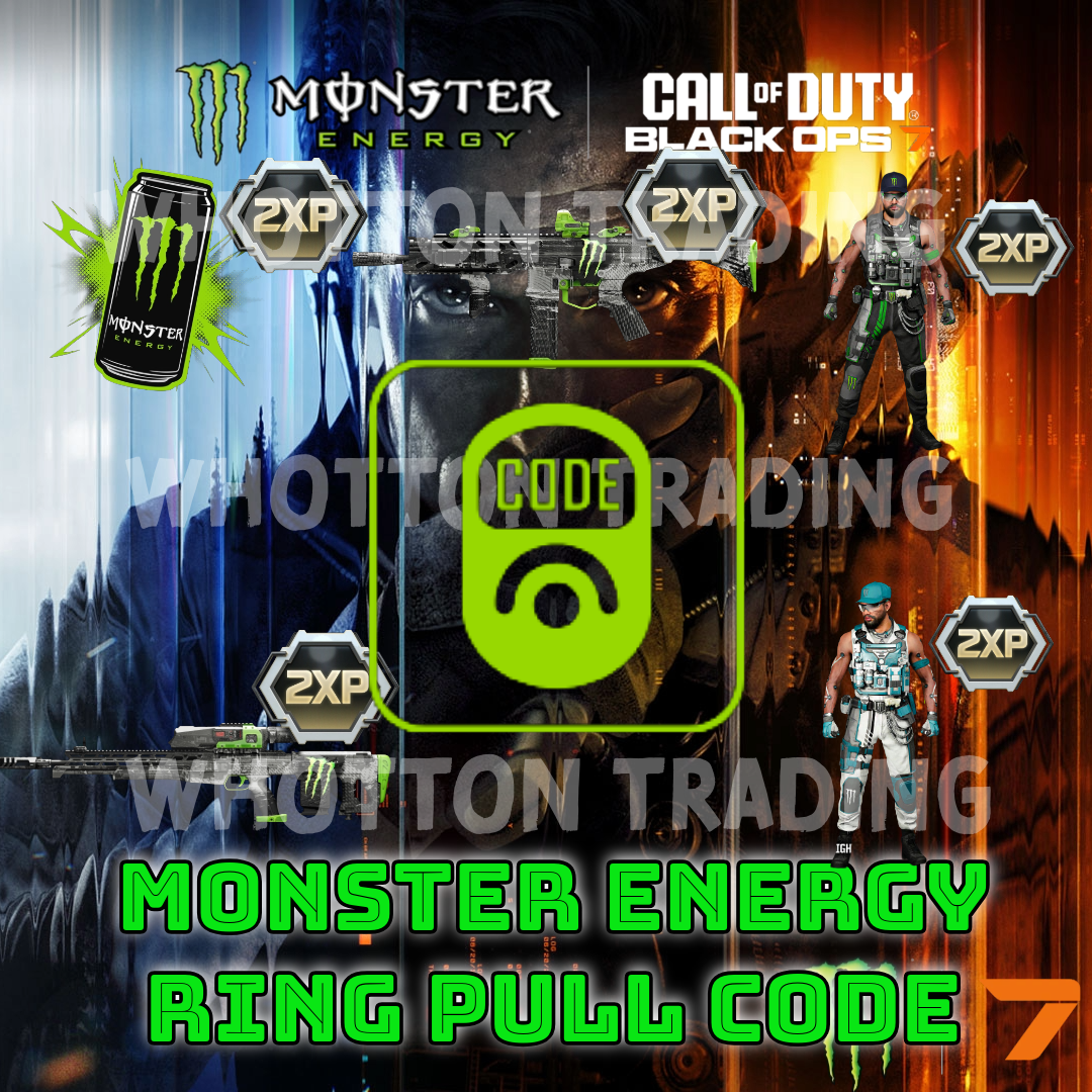 Call of Duty Black Ops 7 x Monster Energy RING PULL CODE COD SKINS