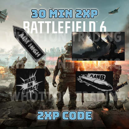 Battlefield 6 Rare Full Set of 4 Stickers &amp; Decal Rewards – Exclusive BF6 Collectible Codes | Instant Delivery