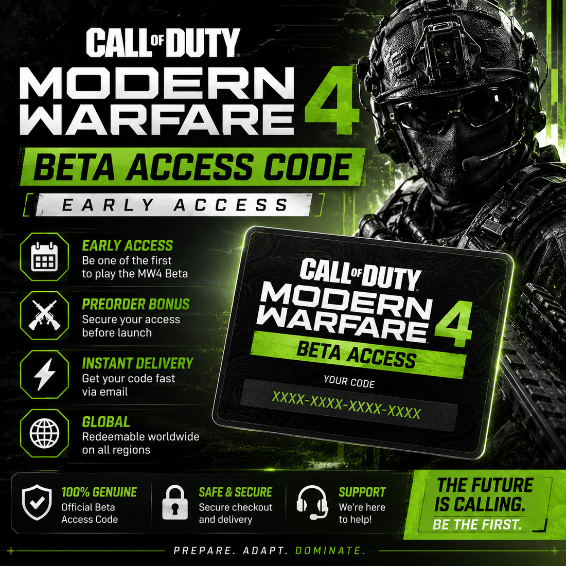 MW4 Beta access code 