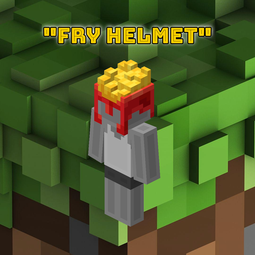 Minecraft x McDonalds - &quot;Fry Helmet&quot; Digital Code
