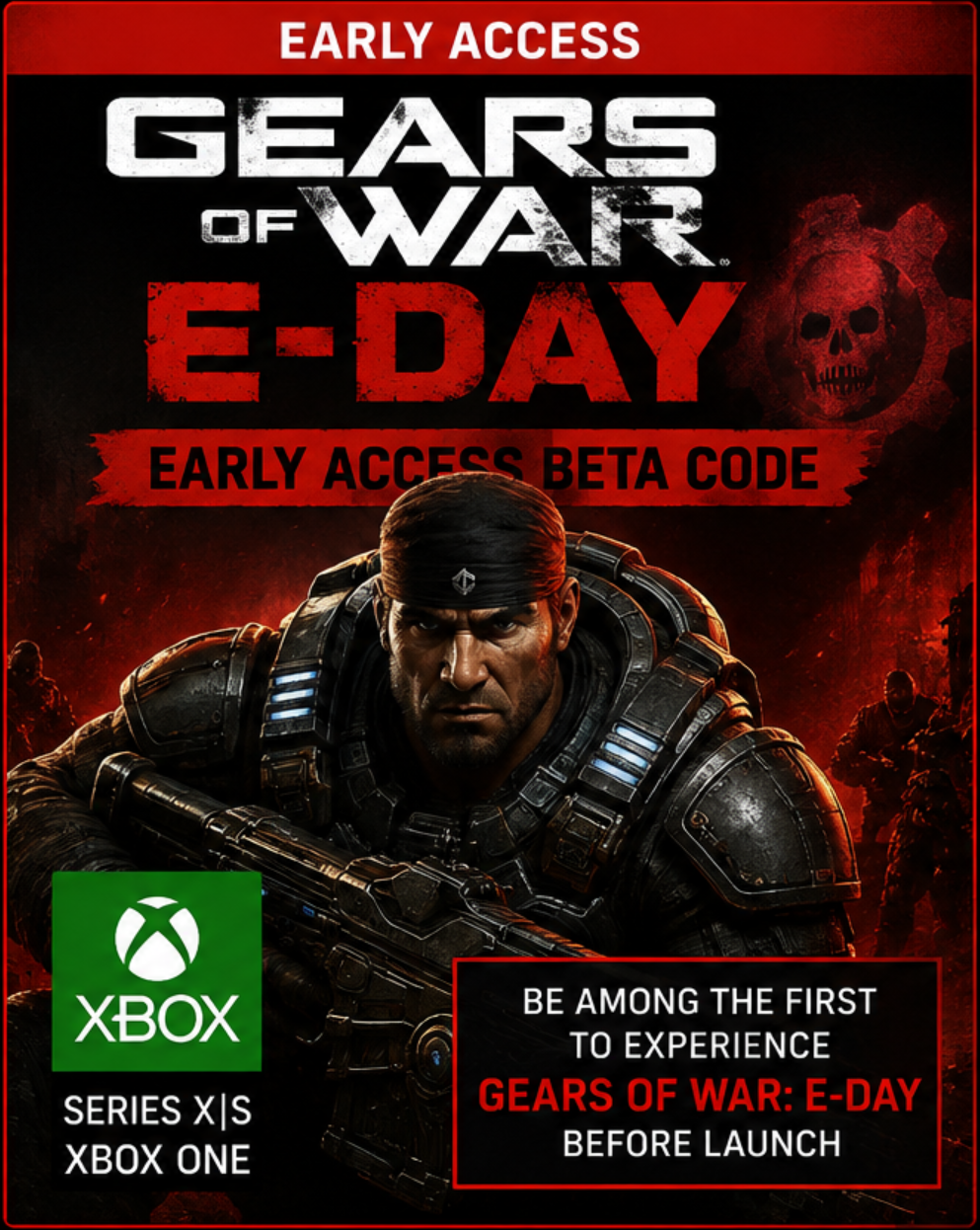 Gears of War E-Day Beta Code Xbox | Early Access
