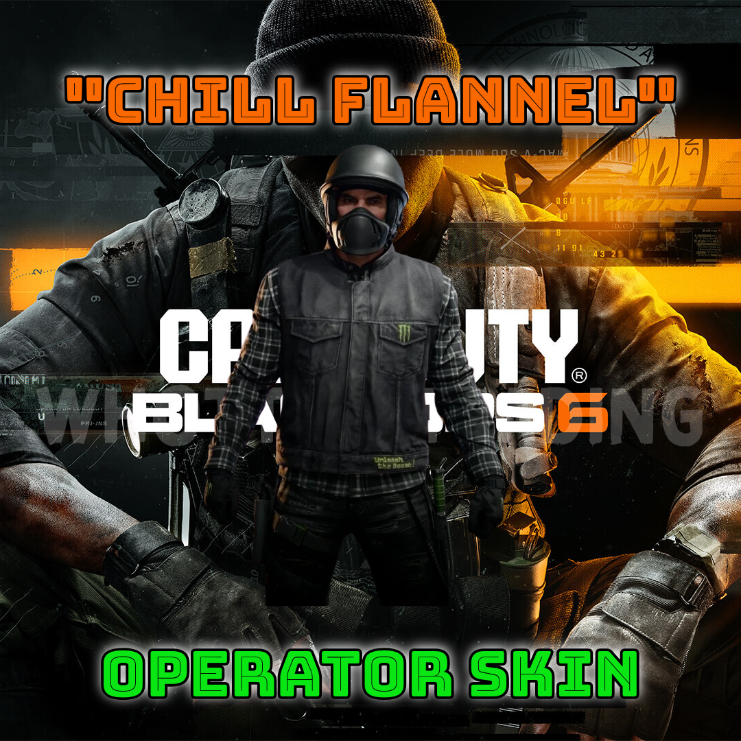Call of duty Black ops 6 Monster Energy “Chill Flannel” Operator Skin WHOTTON TRADING