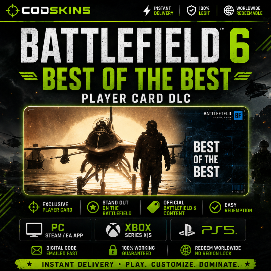 Battlefield 6 – Best of the Best Player Card DLC Code | PC, Xbox Series X|S & PS5