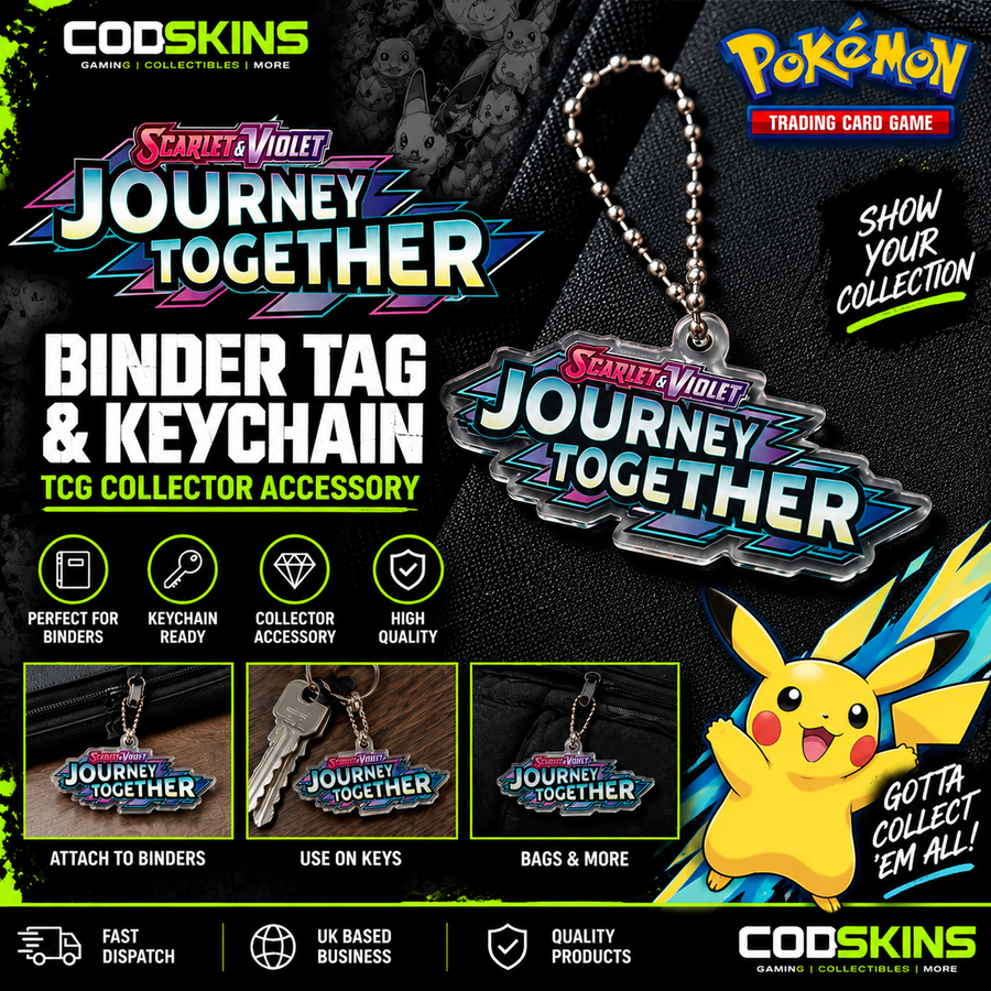 Pokémon Journey Together Binder Tag / Keychain | TCG Collector Accessory