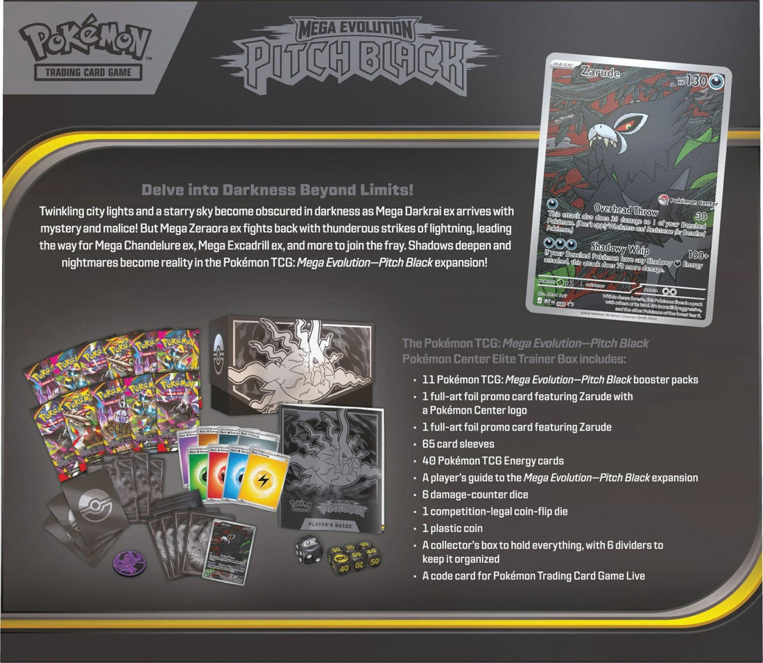 Pokémon TCG: Pitch Black ME05 – Pokémon Center Elite Trainer Box 