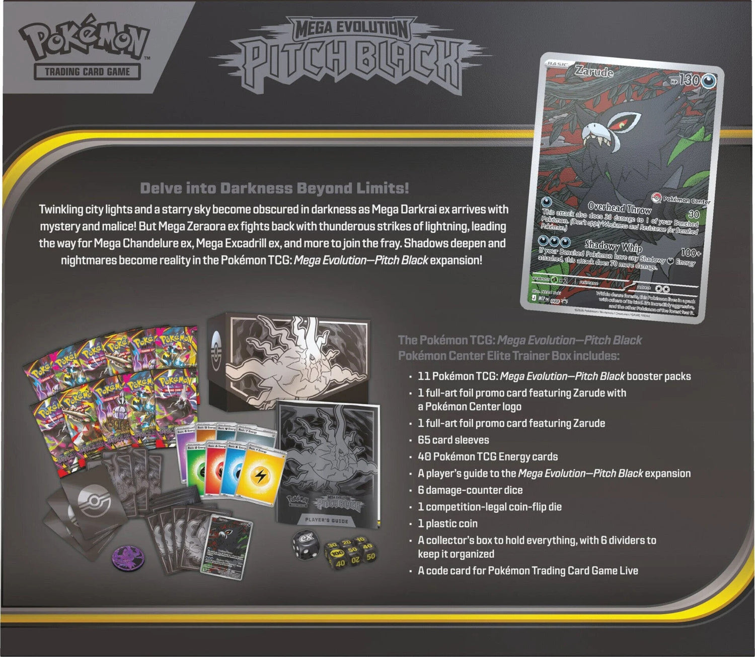 Pokémon TCG: Pitch Black ME05 – Pokémon Center Elite Trainer Box 