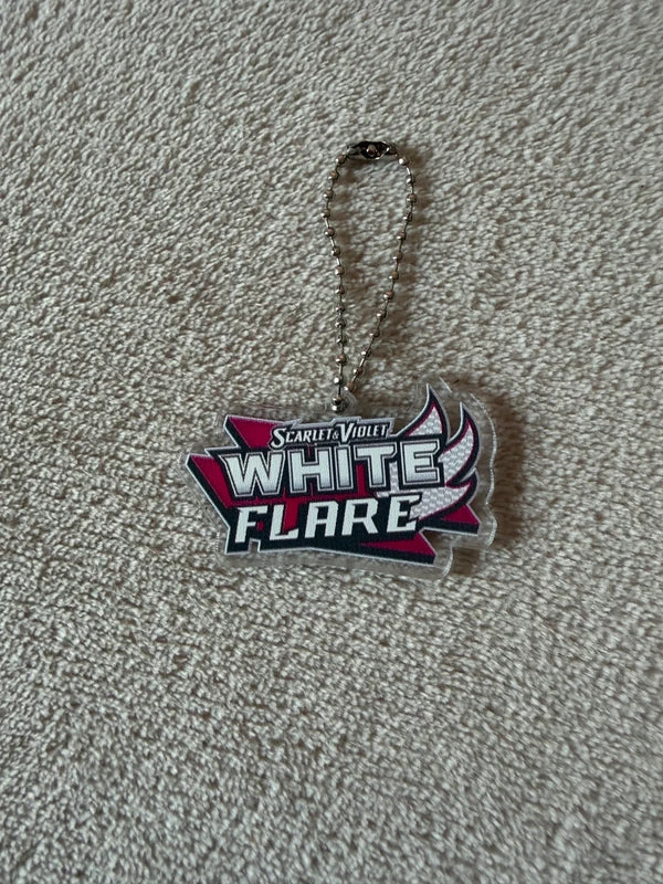 Pokemon Binder Tags / Key Chains white flare
