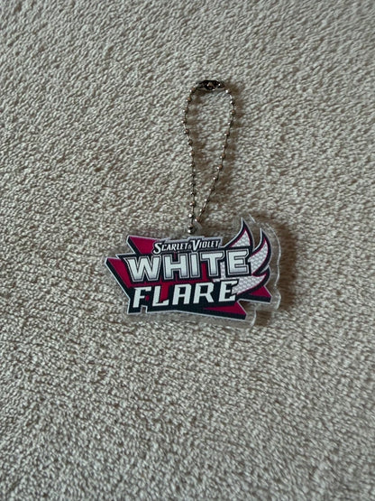Pokemon Binder Tags / Key Chains white flare